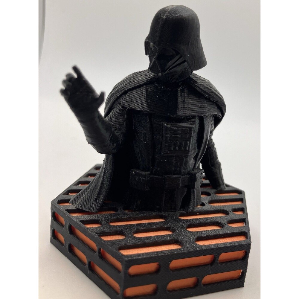 Star Wars Vader Bust 3" On Base 3D Printed Toy Action Figure Imaginative Play
